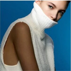 ZARA SOFT HIGH COLLAR Top sweater